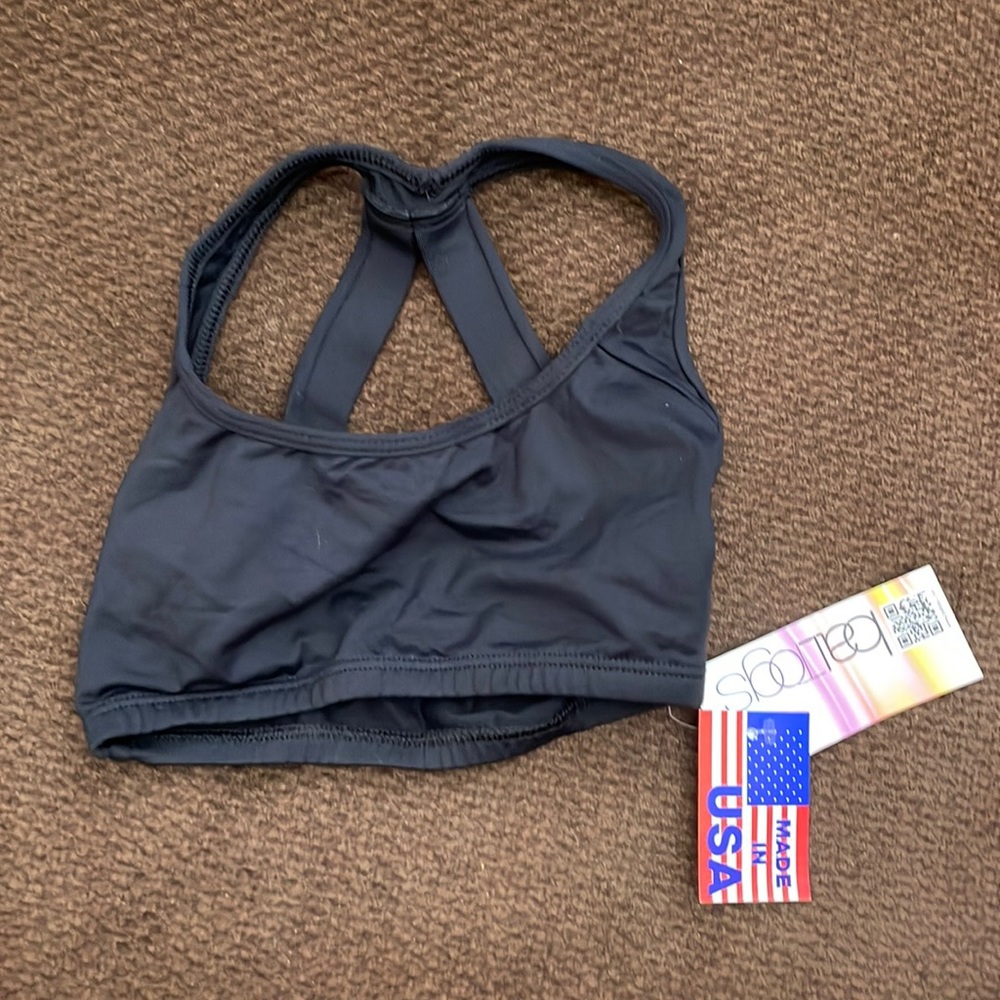 New with tags black sports top size 12/14
